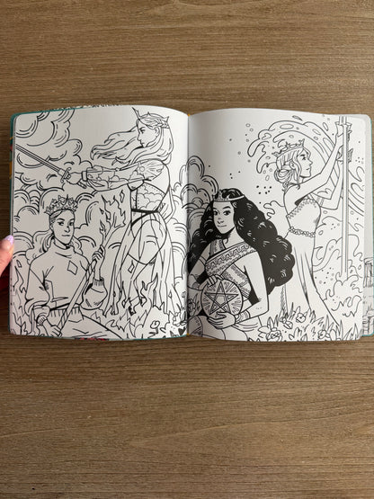 Modern Witch Tarot Coloring Book