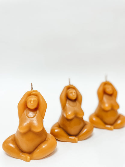 Meditation Beeswax Candle Duo
