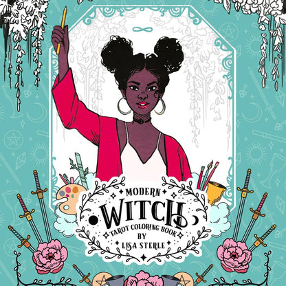 Modern Witch Tarot Coloring Book