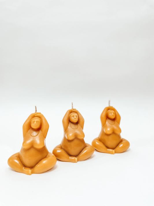 Meditation Beeswax Candle Duo